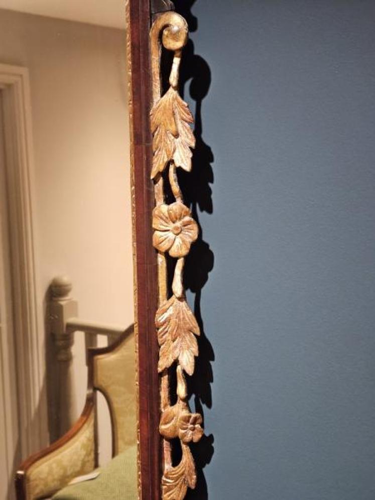 George III Mahogany and Parcel Gilt Mirror - Image 5
