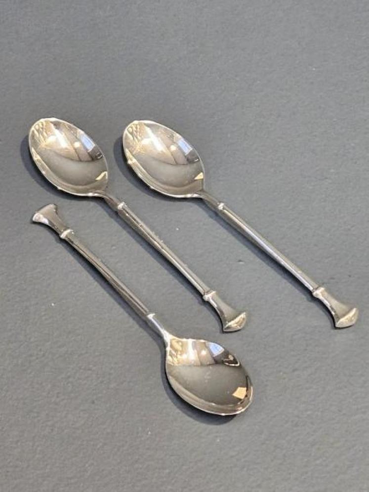Set of Six Silver Tea Spoons - Image 3