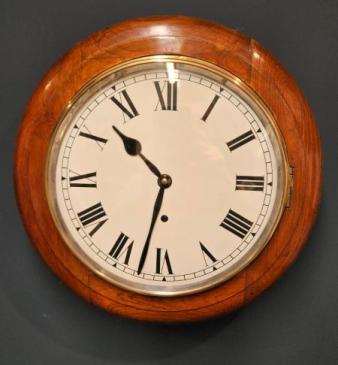 Edwardian Walnut English Dial Clock