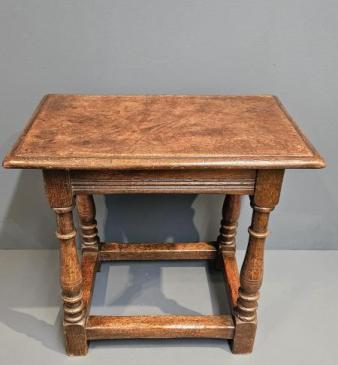 Georgian Style Oak Joint Stool