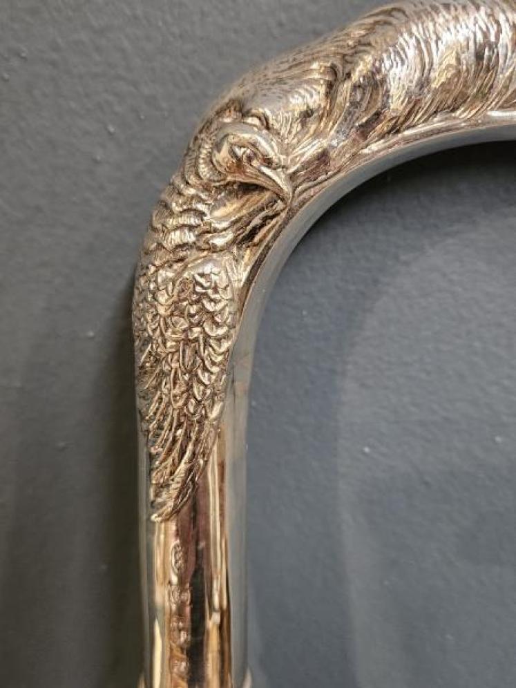 Silver Fox and Pheasant Handle Walking Cane - Image 4
