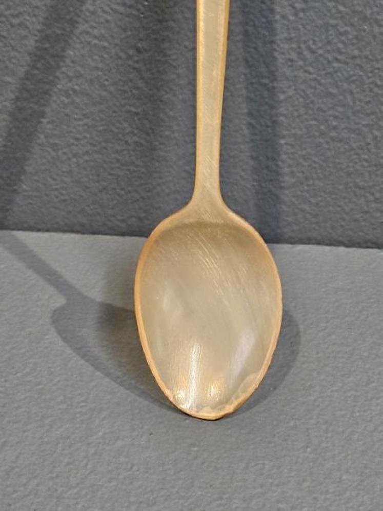 Unusual Victorian Silver and Horn Whistle Spoon - Image 5