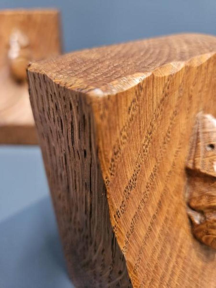 Rare Mouseman Scalloped Edge Book Ends - Image 5
