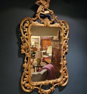 Early Victorian Timber Gilt Mirror