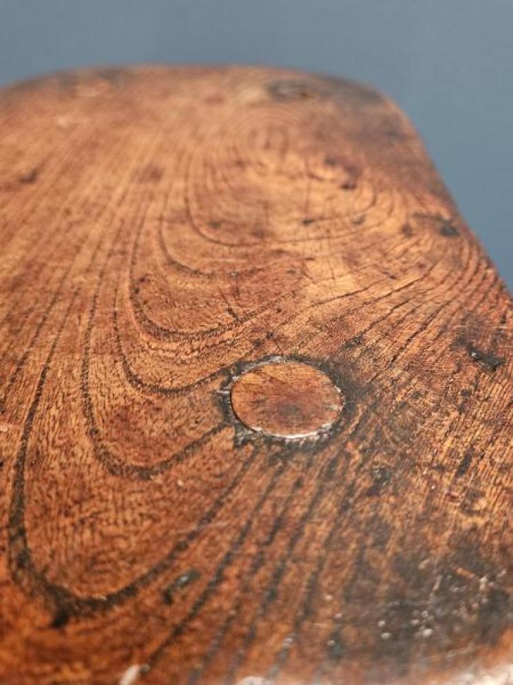 Georgian Welsh Elm Stool - Image 5