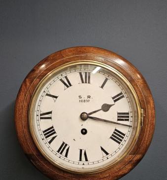 Southern Railways 8" Dial Fusee Wall Clock