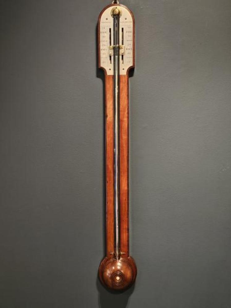Victorian Mahogany Stick Barometer - Image 1
