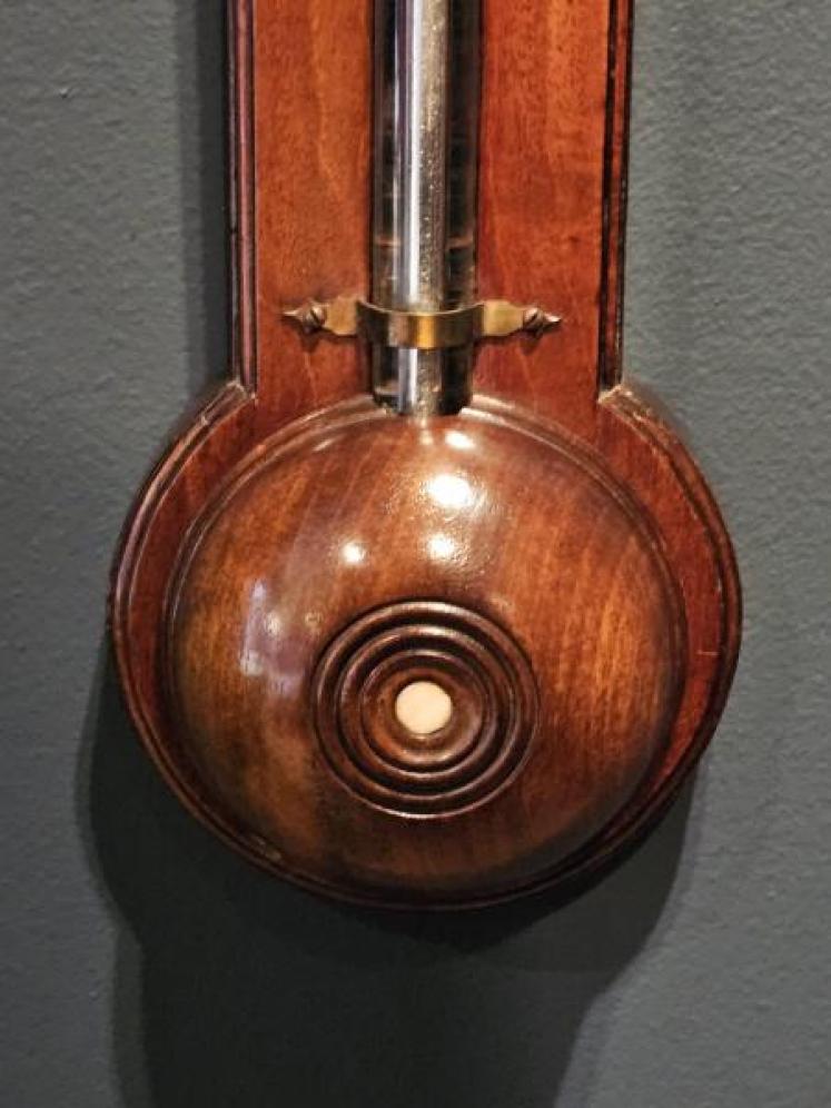 Victorian Mahogany Stick Barometer - Image 4