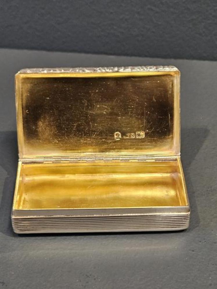 Immaculate Large Georgian Silver Snuff Box - Image 4