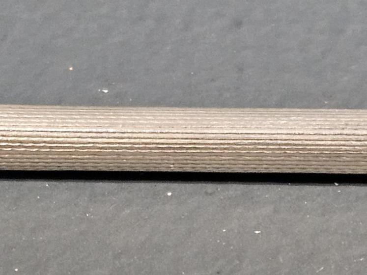 Engine Turned Silver Cocktail Swizzle Stick - Image 3