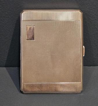 5.5 Troy Oz George V Silver Cigarette Case