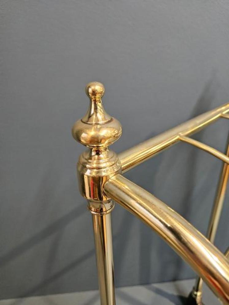 Late Victorian Brass Frame Stick Stand - Image 5