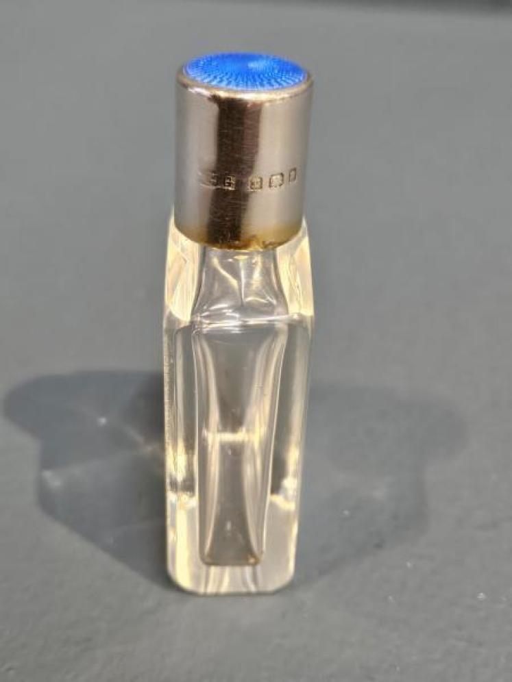 Small Silver and Enamel Scent Bottle - Image 2