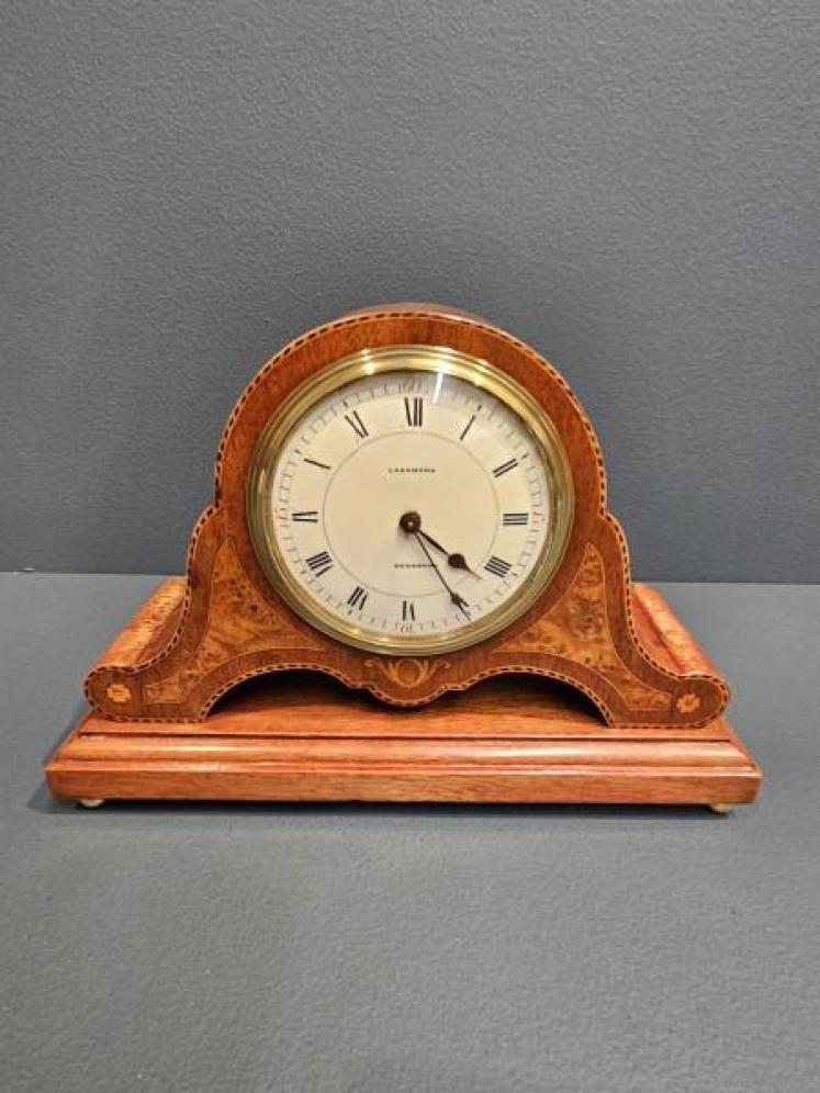 Edwardian Inlaid Mantel Clock - Image 1