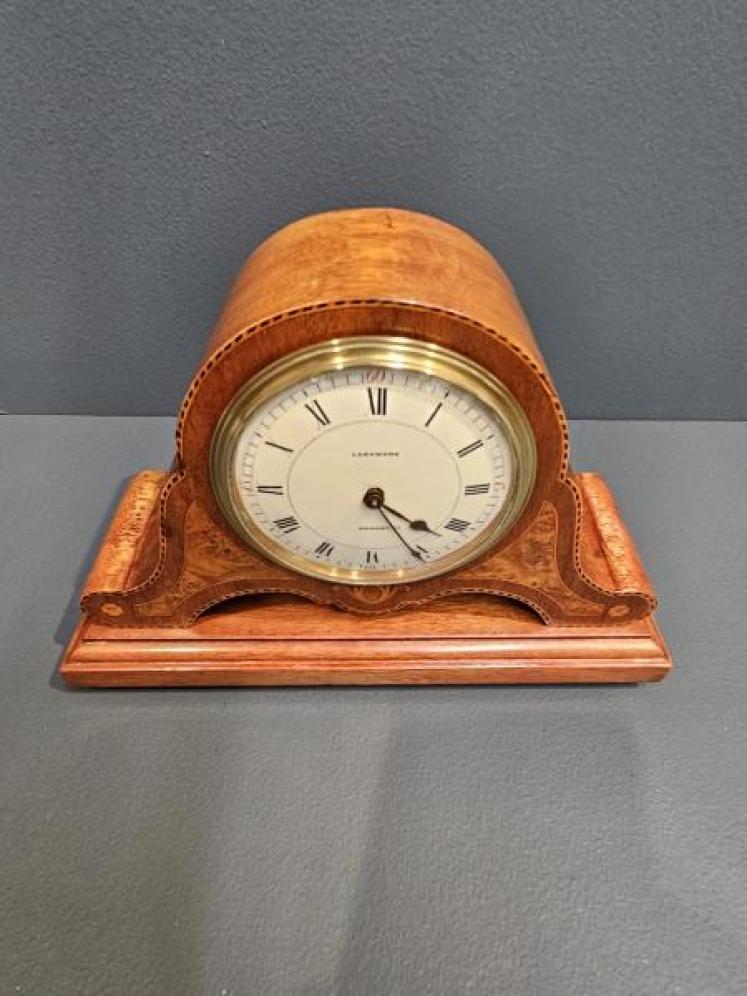 Edwardian Inlaid Mantel Clock - Image 2