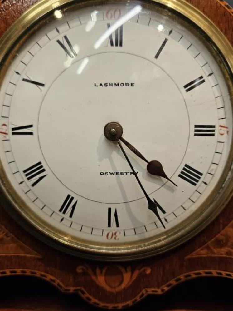 Edwardian Inlaid Mantel Clock - Image 4