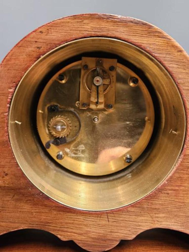 Edwardian Inlaid Mantel Clock - Image 7