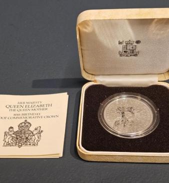 925 Silver Queen Mother Commemorative Crown Coin