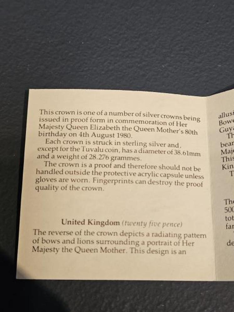 925 Silver Queen Mother Commemorative Crown Coin - Image 4