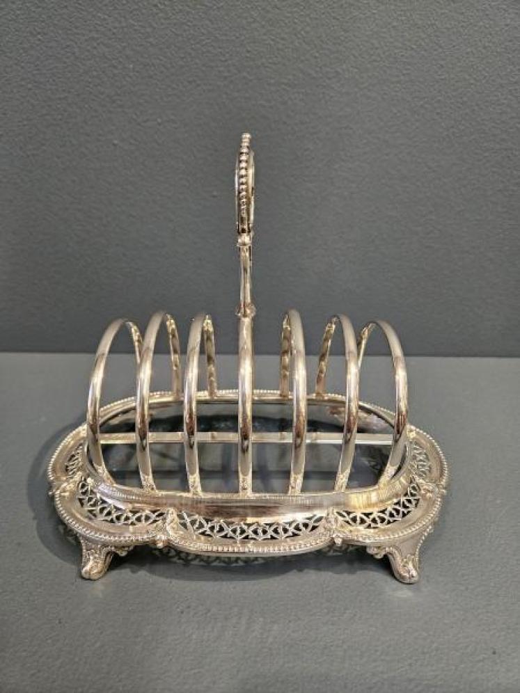 Large Victorian Silver 11 Troy Oz Toast Rack - Image 4