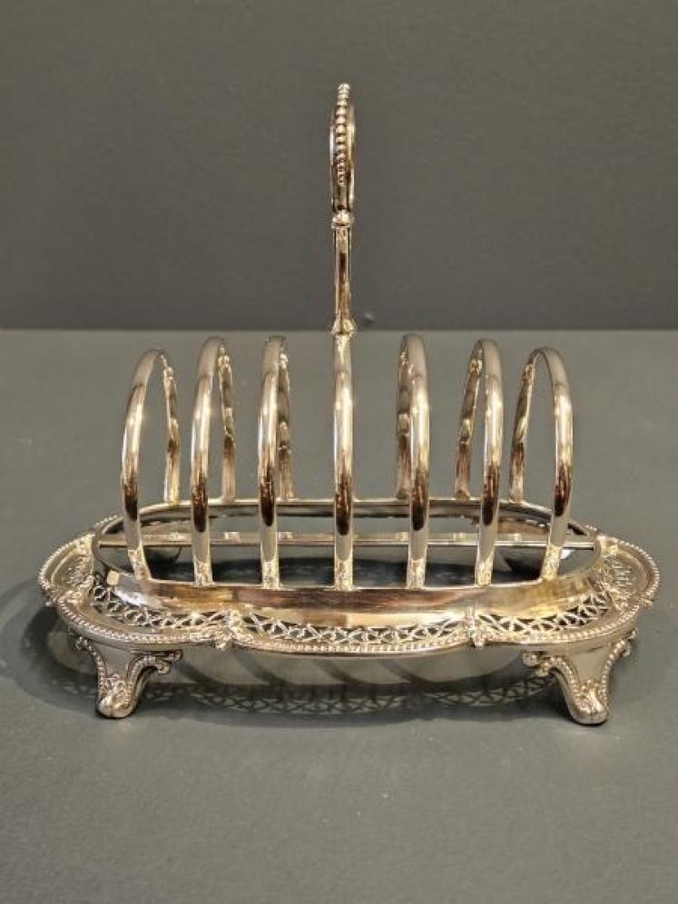 Large Victorian Silver 11 Troy Oz Toast Rack - Image 5