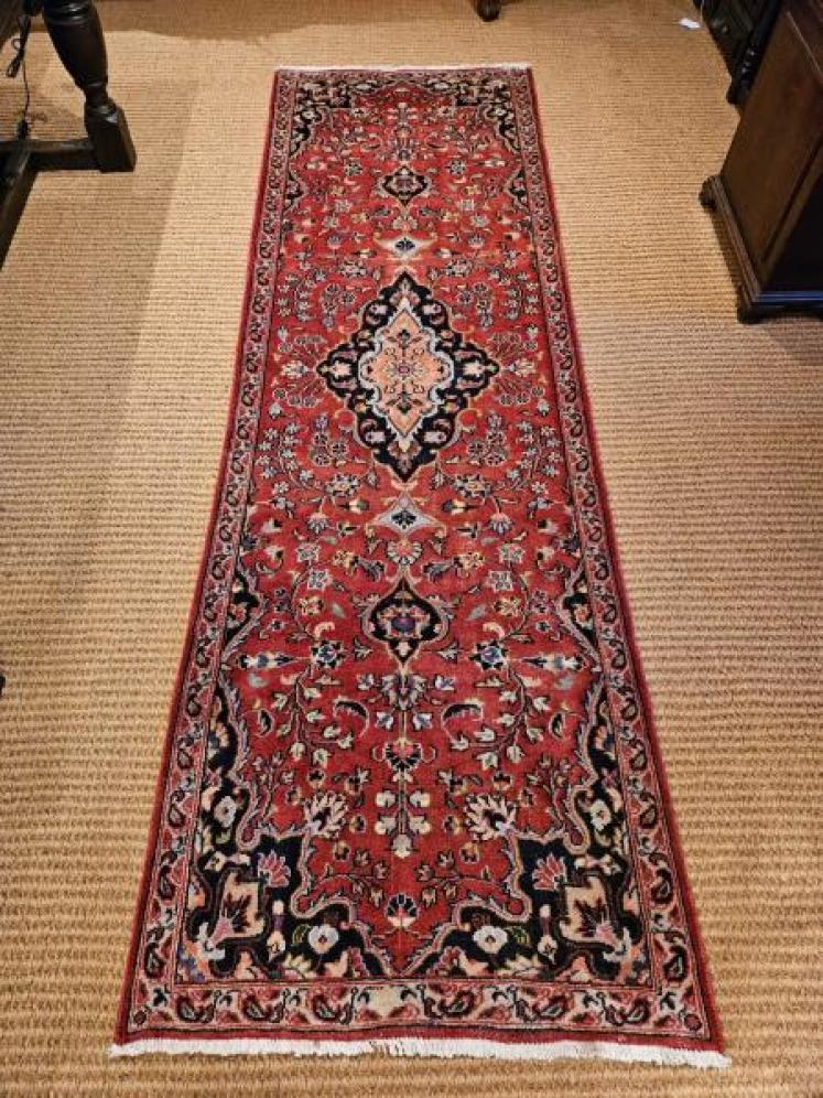 Persian 9' Pure Wool Runner - Image 1
