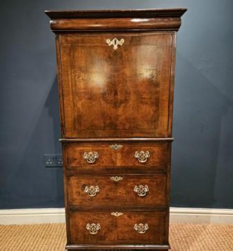 Small George I Style Walnut Escritoire 
