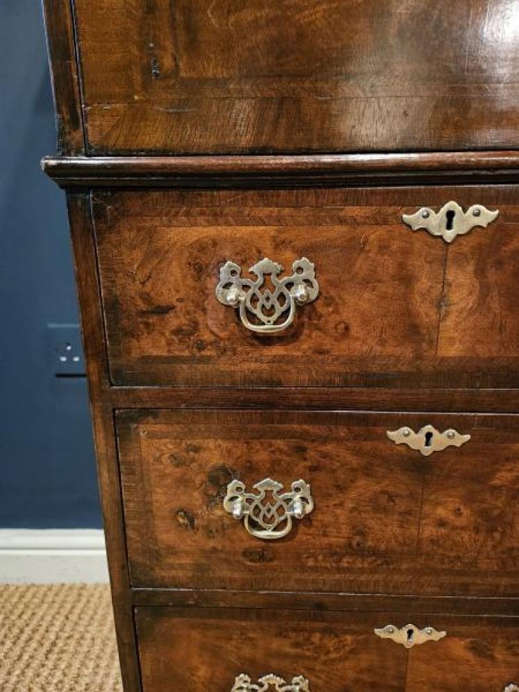 Small George I Style Walnut Escritoire  - Image 4