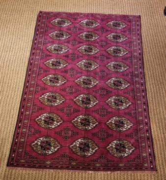 Fine Quality Persian Turkmen Pure Wool Rug