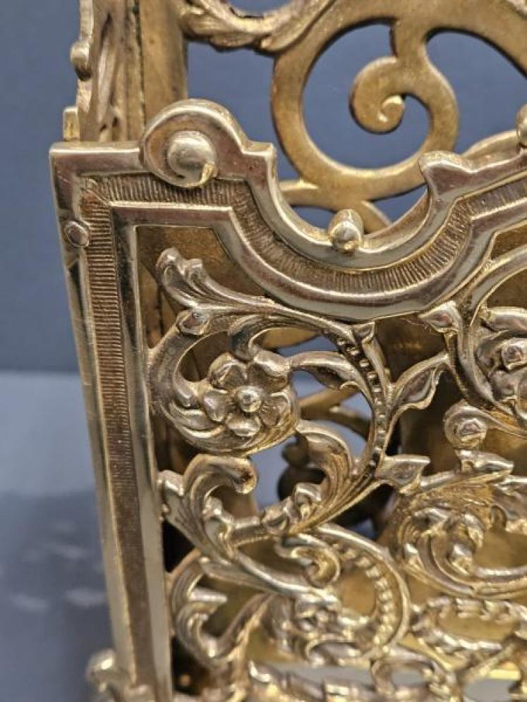 Superb Victorian Brass Letter and Ink Stand  - Image 6