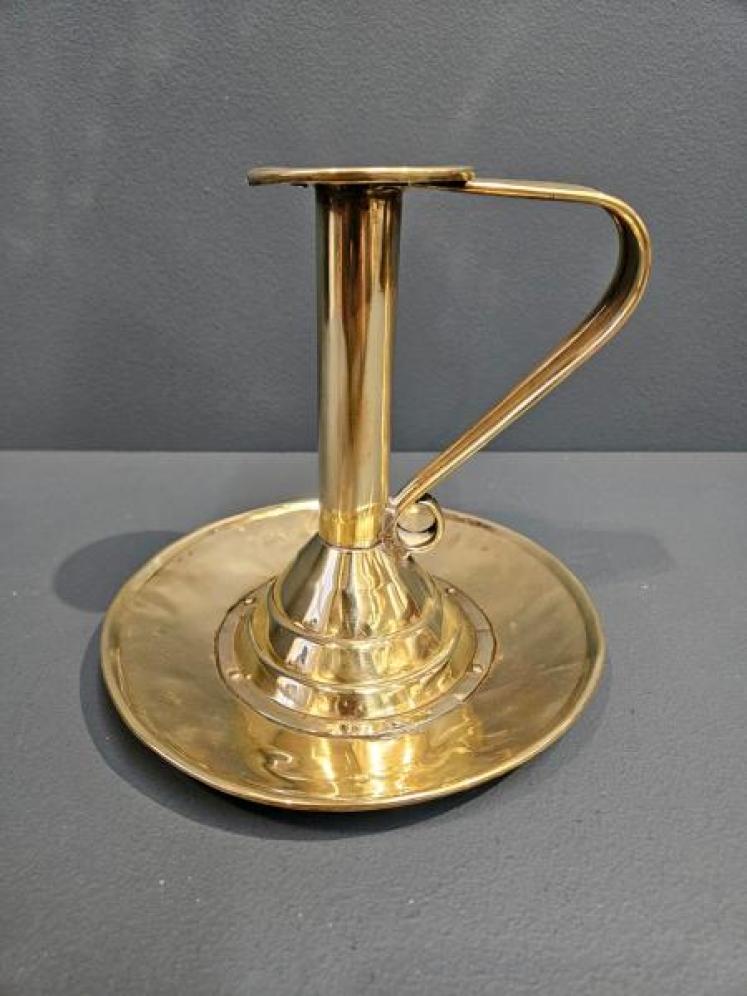 Arts and Crafts Brass Chamber Stick - Image 1