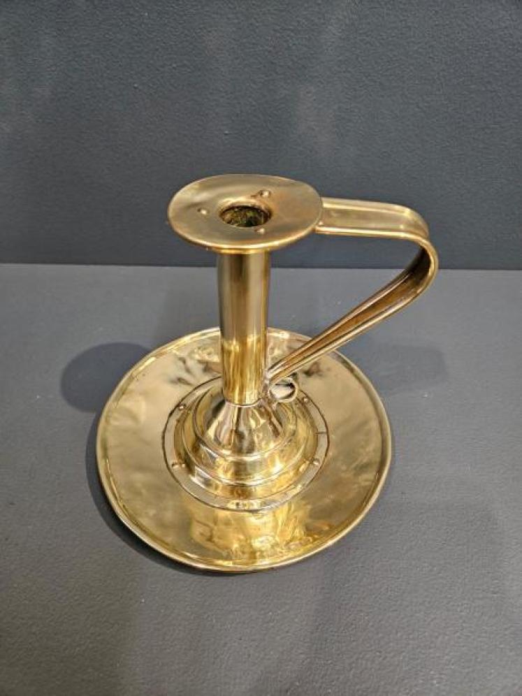 Arts and Crafts Brass Chamber Stick - Image 3