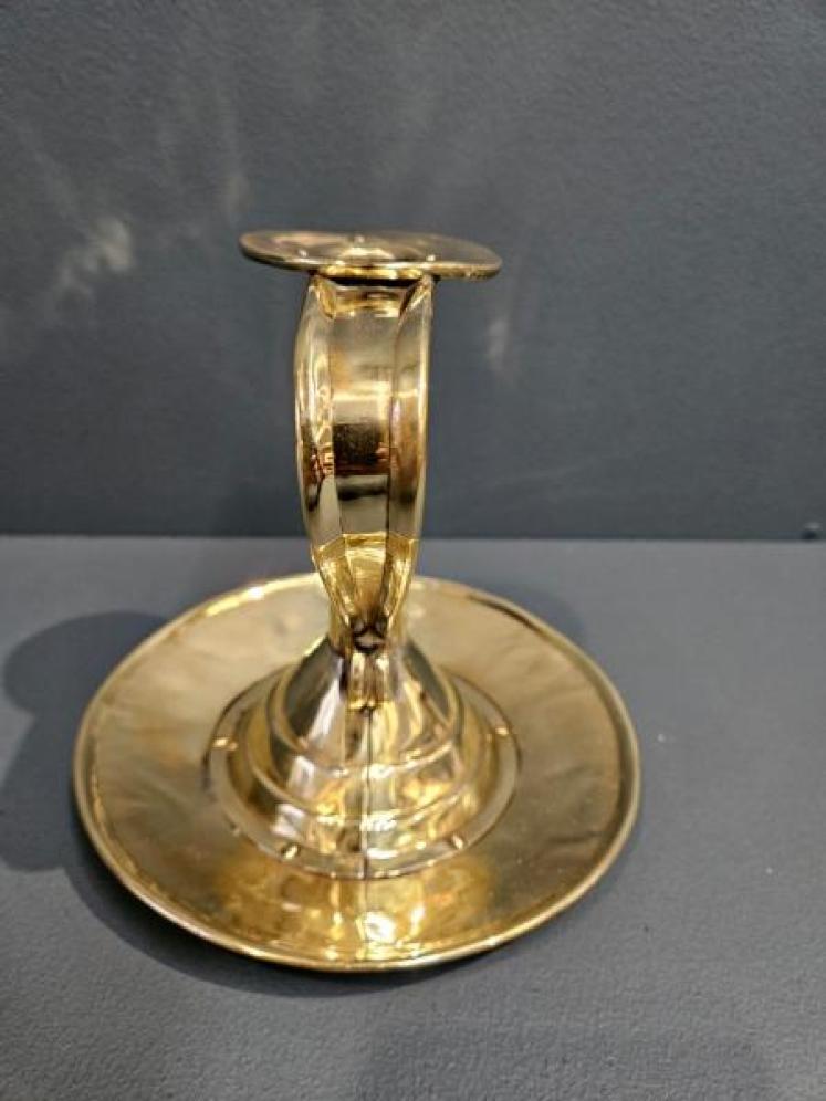 Arts and Crafts Brass Chamber Stick - Image 4