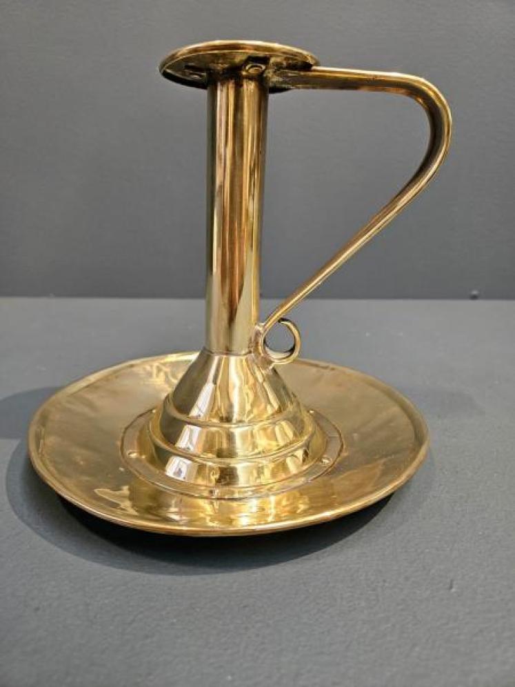 Arts and Crafts Brass Chamber Stick - Image 5