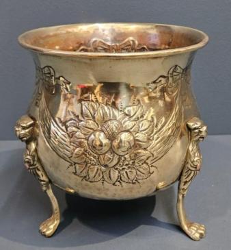 Victorian Brass Planter