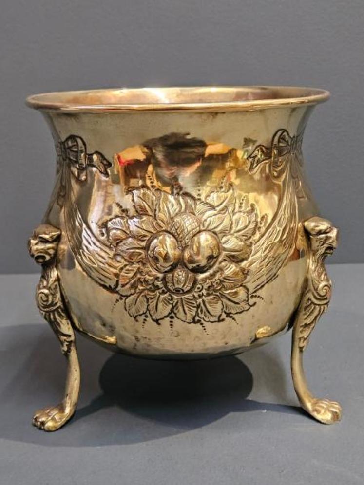 Victorian Brass Planter - Image 5