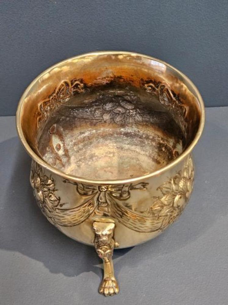 Victorian Brass Planter - Image 6