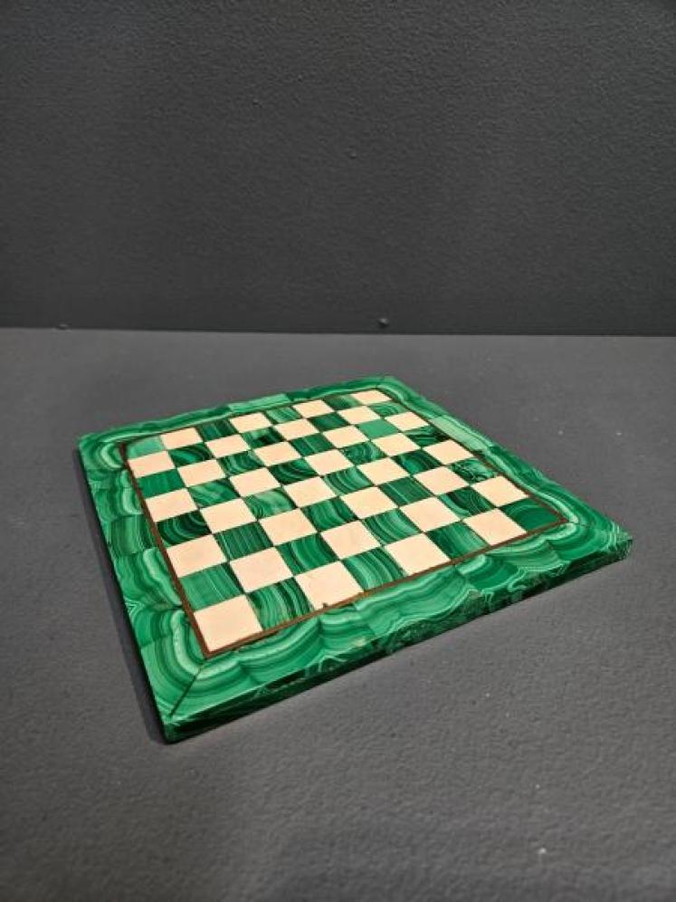 Edwardian Malachite Chess Board - Image 2