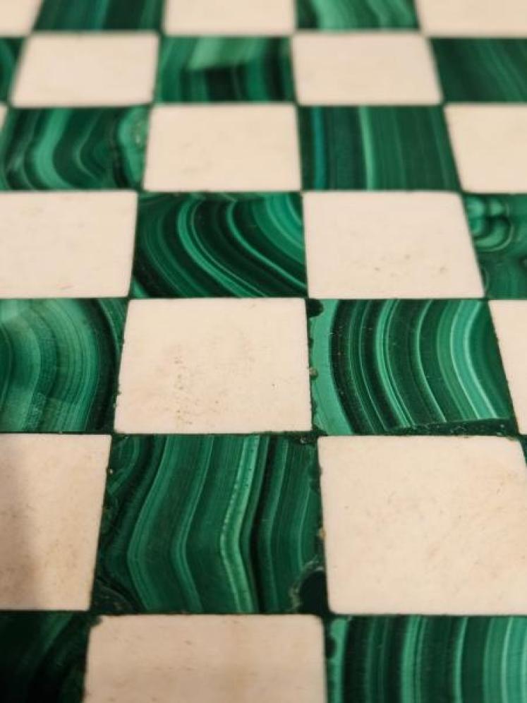 Edwardian Malachite Chess Board - Image 4
