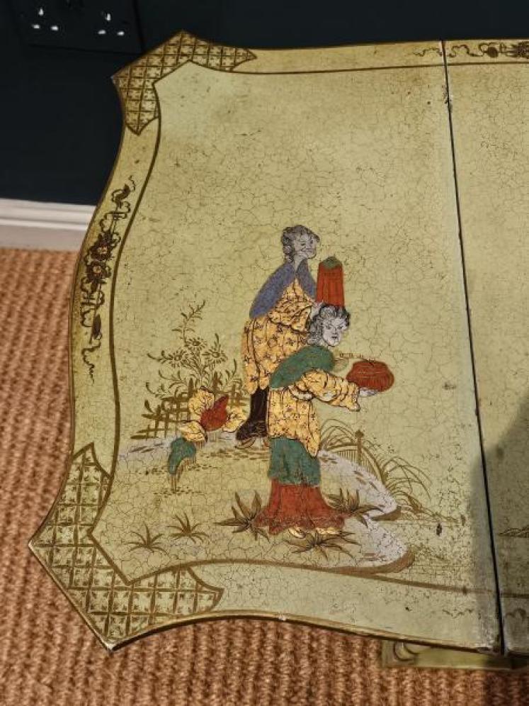 Edwardian Green Chinoiserie Sutherland Table - Image 5
