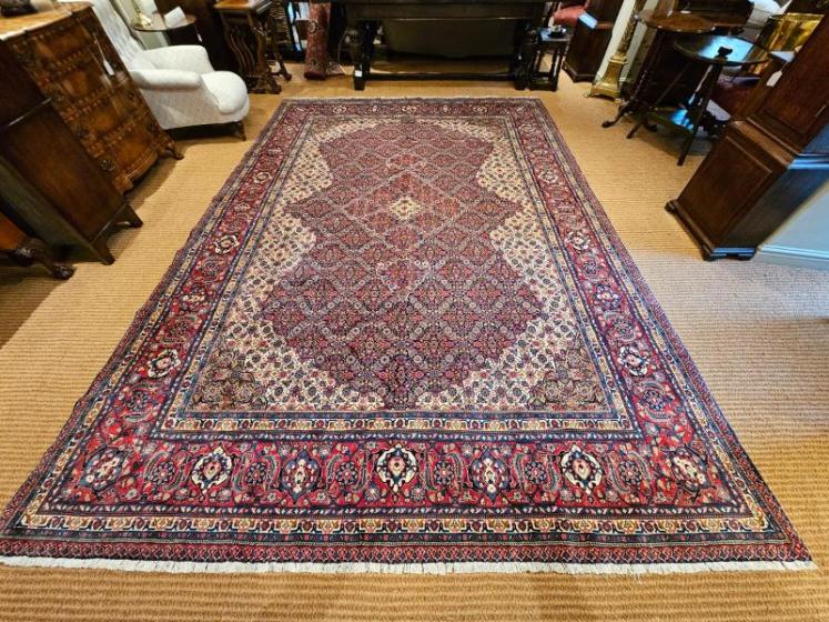 Superb 12' x 9' Persian Pure Wool Rug  - Image 1