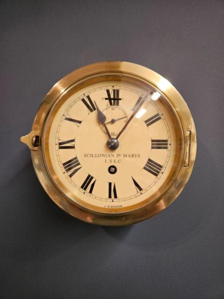 Brass Ships Clock by Benson - Image 1
