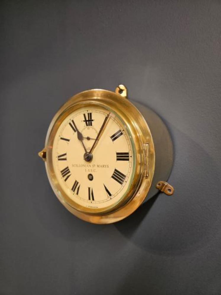 Brass Ships Clock by Benson - Image 2