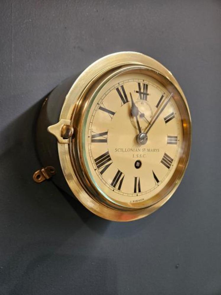 Brass Ships Clock by Benson - Image 3