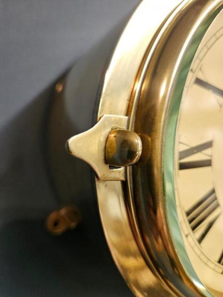 Brass Ships Clock by Benson - Image 4