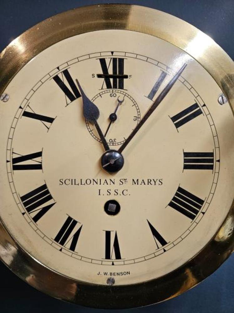 Brass Ships Clock by Benson - Image 5