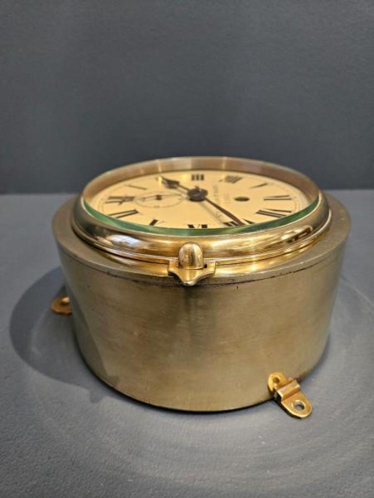 Brass Ships Clock by Benson - Image 6