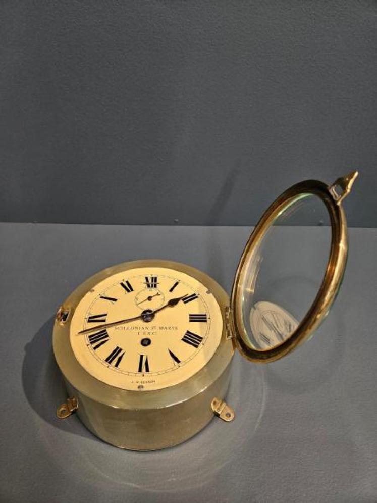 Brass Ships Clock by Benson - Image 7
