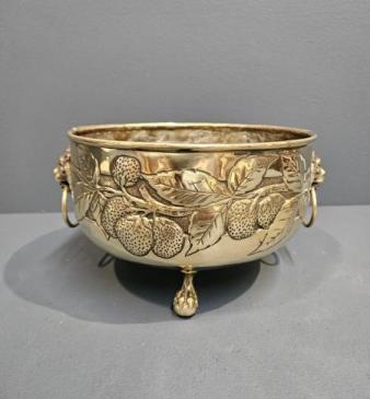 Victorian Brass Planter