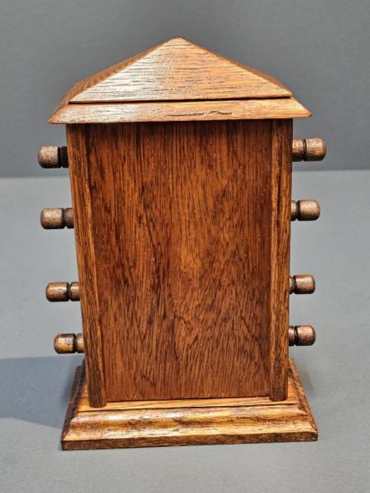 Edwardian Oak Perpetual Desk Calendar - Image 5